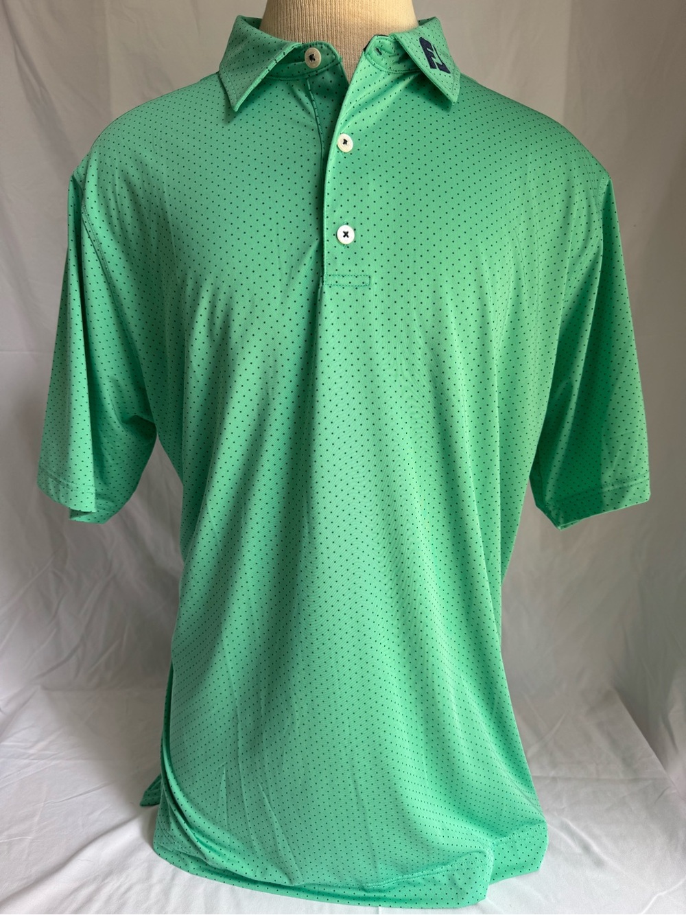 FootJoy Titleist Performance Golf Polo Shirt * Green Microdot | Like New